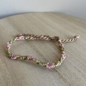 Courtney Bracelet, anklet, trendy, comfortable, tie, embroidery thread, woven, g